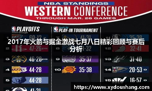 2017年火箭与掘金激战七月八日精彩回顾与赛后分析